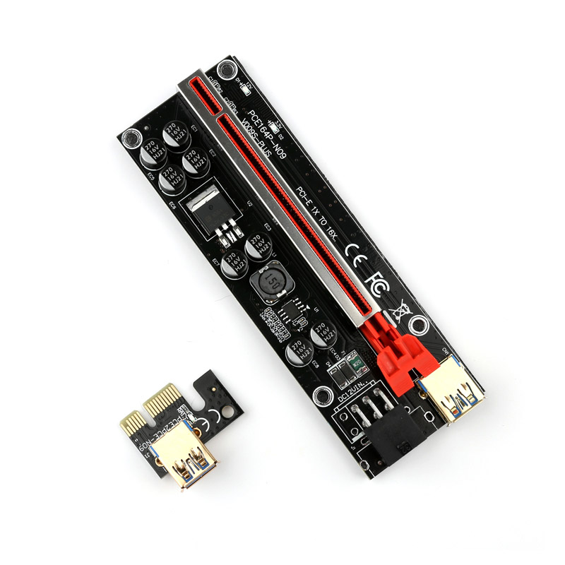 EVEREST PCI-E 1x to 16X 009S-PLUS LED 라이저카드 (8pcs capacitors)