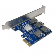 EVEREST PCIe to USB 3.0 4포트 스플리터 라이저카드